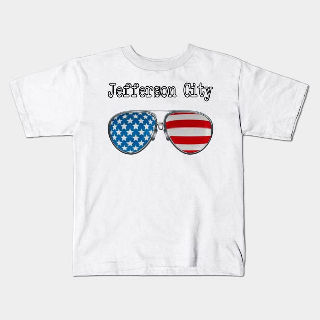 AMERICA PILOT GLASSES JEFFERSON CITY Kids T-Shirt by SAMELVES